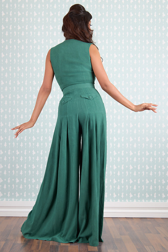Zuzanne Gia Emerald Jumpsuit by Miss Candyfloss