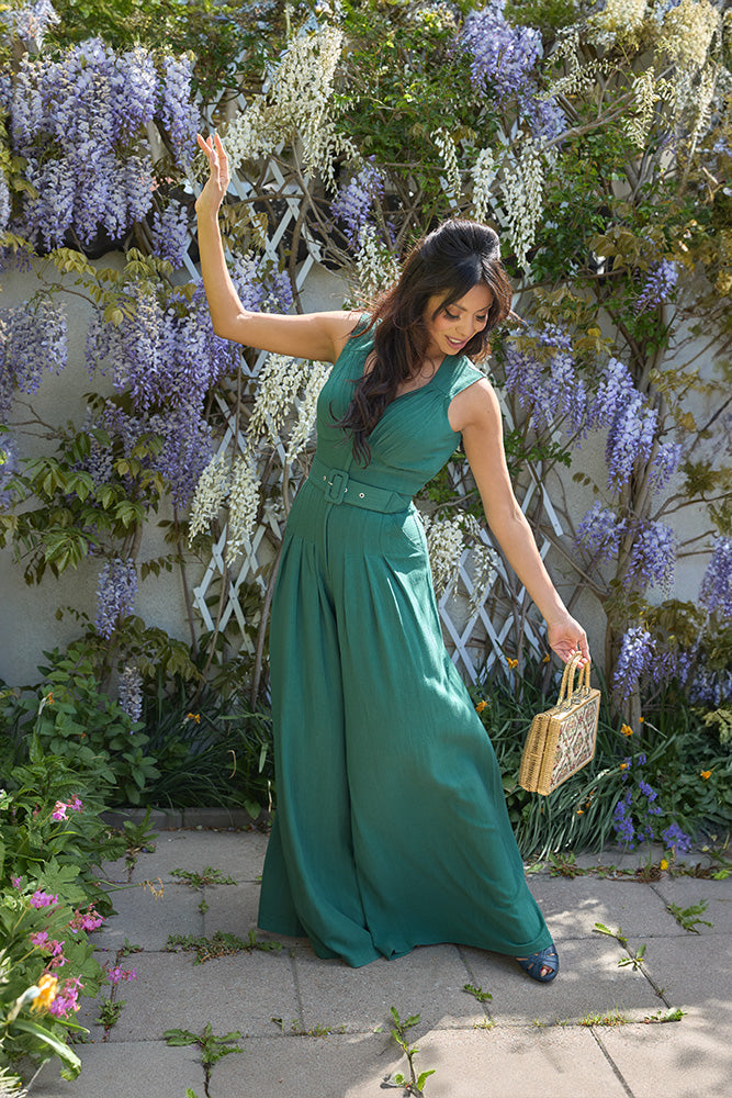Zuzanne Gia Emerald Jumpsuit by Miss Candyfloss