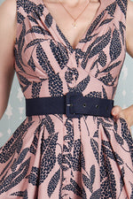 Kaylin-Lee Pink and Navy Dress by Miss Candyfloss