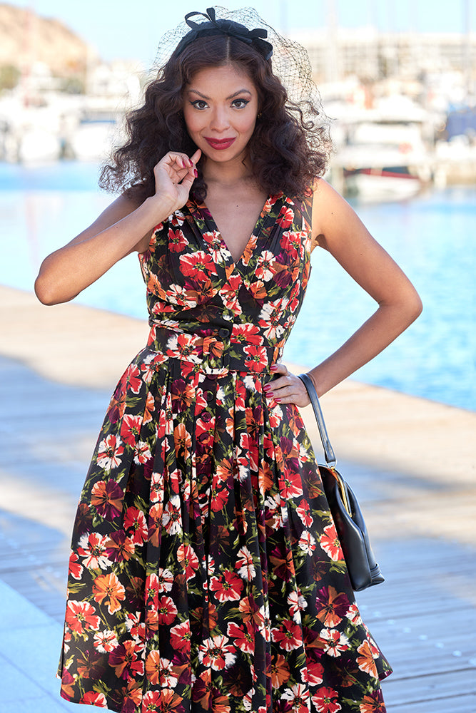 Delsie-Lou Floral Dress by Miss Candyfloss