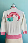 Axolotl Embroidered Leslie Cardigan by Miss Lulo