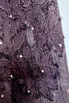 Black Brocade and Dot Mini Dress by Molly Bracken