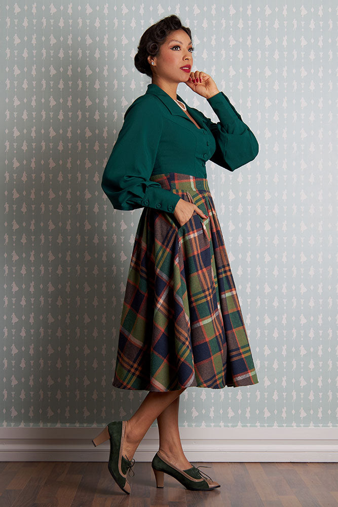Angelle-Gia Tartan Flannel Skirt by Miss Candyfloss