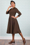 Enola Mocha Dress by Miss Candyfloss