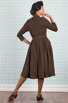 Enola Mocha Dress by Miss Candyfloss