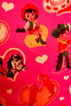 Pink Cowboy Lover Tie-Front Top by Voodoo Vixen