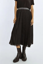 Pleated Plumetis Skirt by Lili Sidonio