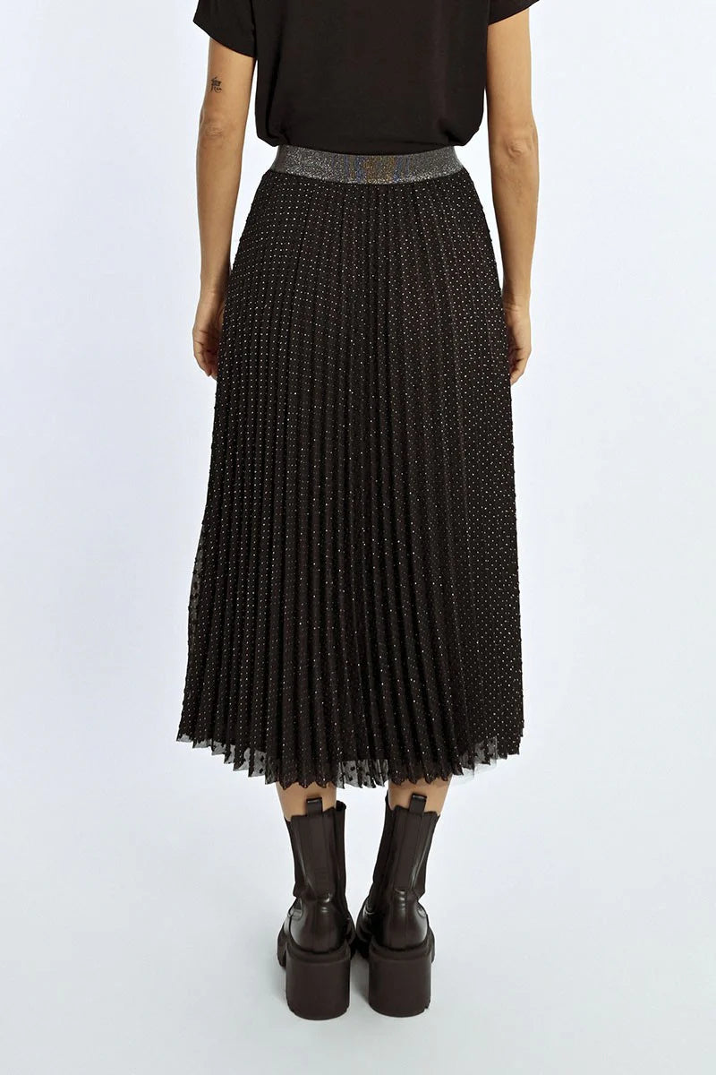 Pleated Plumetis Skirt by Lili Sidonio