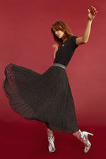 Pleated Plumetis Skirt by Lili Sidonio