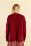 Dark Red Super Soft Open Cardigan by Molly Bracken