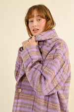 Lavender Plaid Coat by Molly Bracken