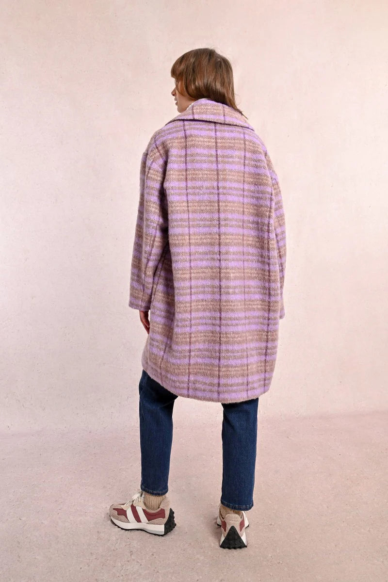 Lavender Plaid Coat by Molly Bracken