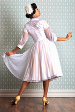 Sabina May White Mesh Over Dress by Miss Candyfloss