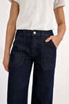 High Waisted Front Pocket Wide Leg Jeans by Molly Bracken