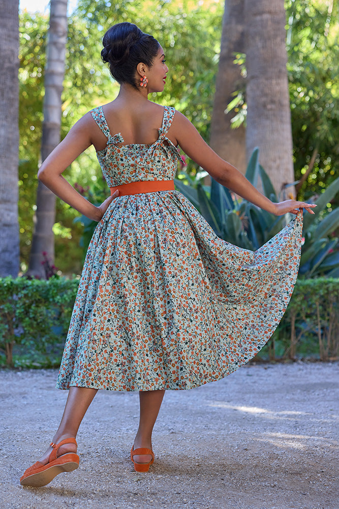 Louison-Fire Floral Dress by Miss Candyfloss – Modern Millie