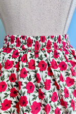Red Floral Full Skirt by Tulip B.