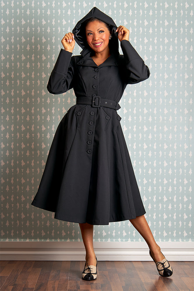 Panthea-Lou Water Resistant Trench Coat by Miss Candyfloss