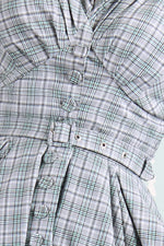 Cloe Minty Plaid Dress by Miss Candyfloss