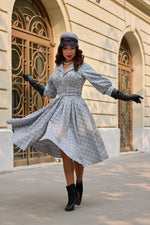Cloe Minty Plaid Dress by Miss Candyfloss
