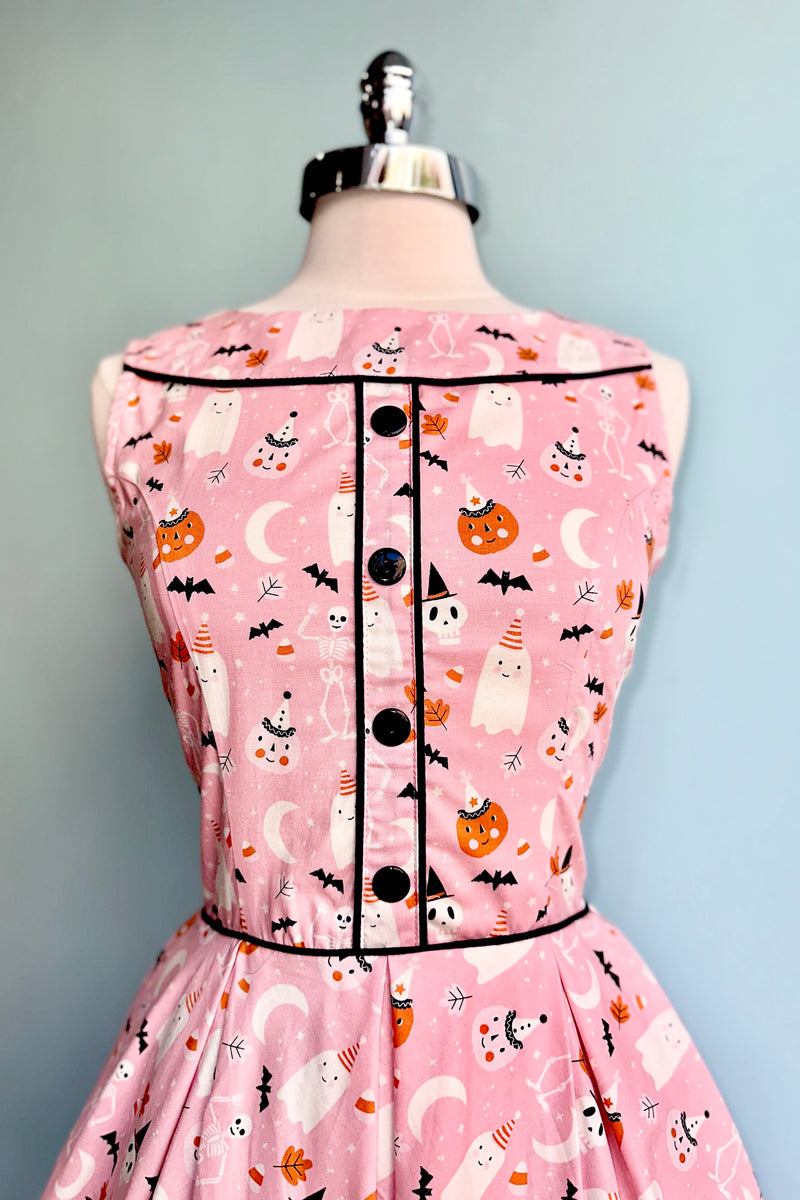 Pink Vintage Halloween Elizabeth Dress by Retrolicious