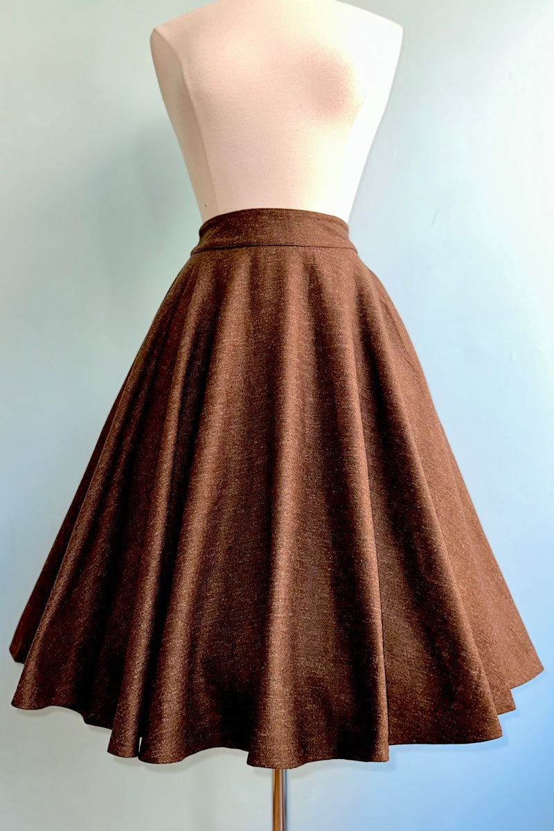 Chocolate Sophie Skirt by Timeless London