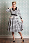 Inge-Silver Tartan Dress by Miss Candyfloss