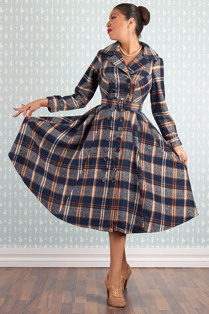 Eden Lee Flannel Plaid Dress by Miss Candyfloss – Modern Millie