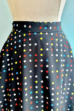 Black Multi Polka-Dot Full Skirt by Tulip B.