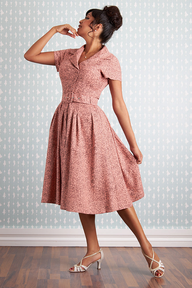Grace-Pia Rose Coat Dress by Miss Candyfloss X-Large Grace-Pia Rose Coat Dress by Miss Candyfloss X-Large