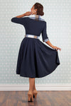 Griselda Lee Navy Plaid Dress by Miss Candyfloss