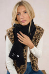 Black Scarf with a Little Bow by Molly Bracken
