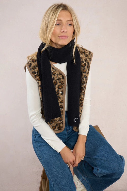 Black Scarf with a Little Bow by Molly Bracken