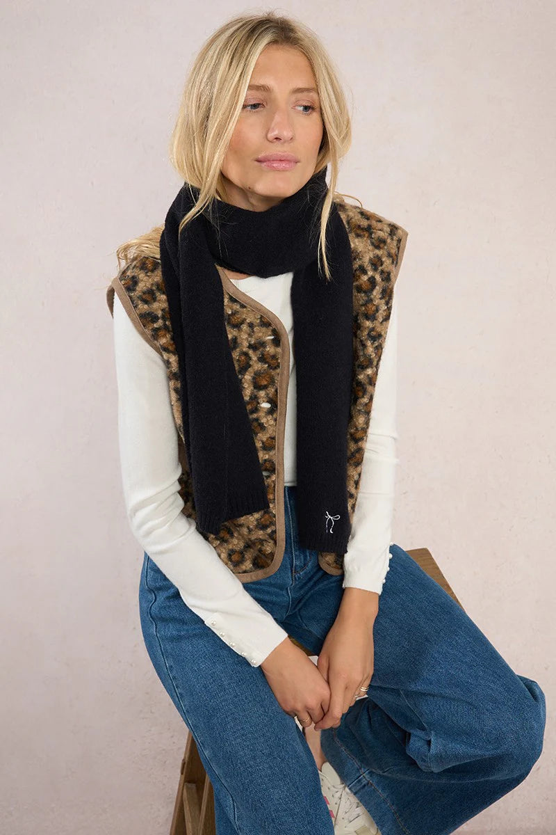 Black Scarf with a Little Bow by Molly Bracken