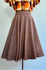 Brown Tweed Sophie Skirt by Timeless London