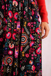 Folk Floral Midi Skirt by Molly Bracken