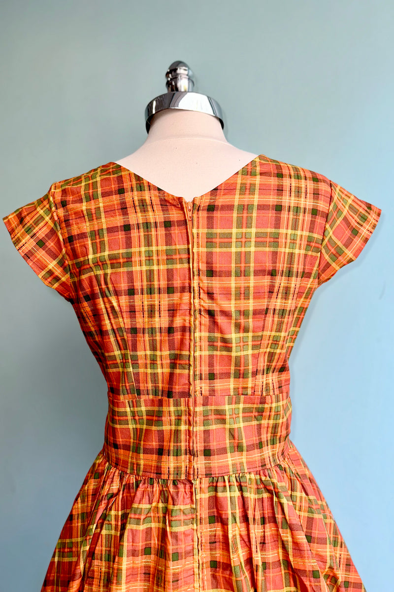 Harvest Plaid Greta Dress by Retrolicious