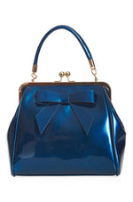 Vintage Bow Handbag in Blue by Banned