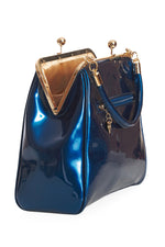 Vintage Bow Handbag in Blue by Banned
