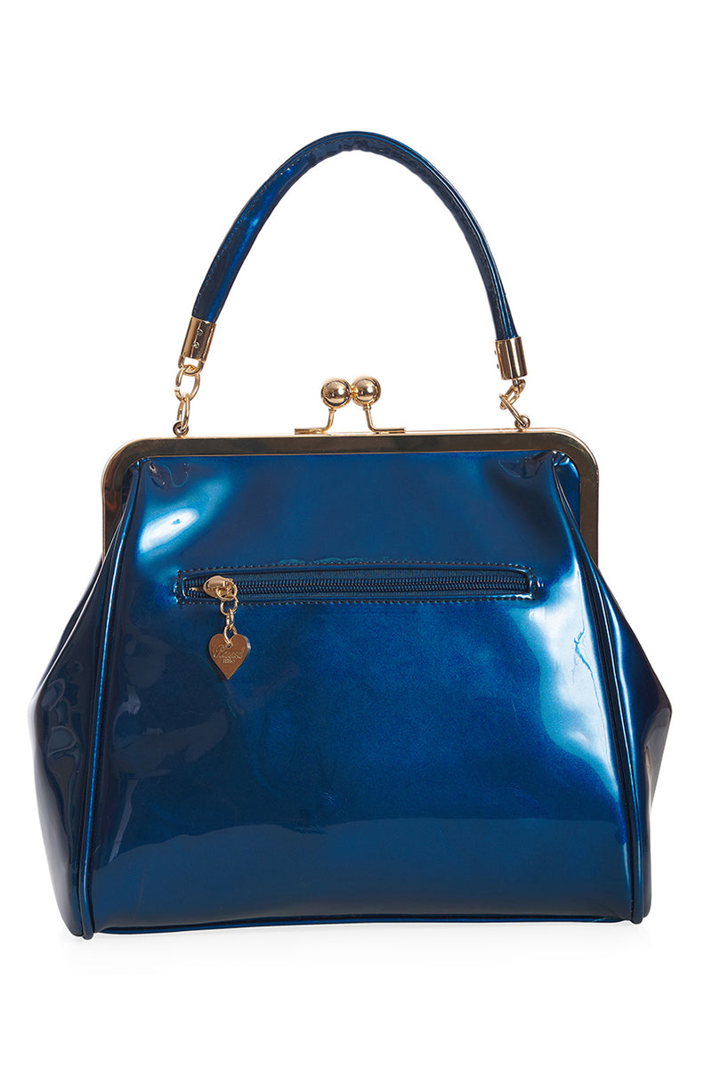 Vintage Bow Handbag in Blue by Banned