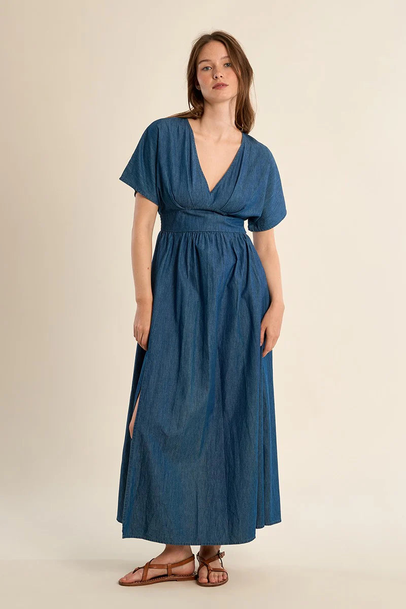 Denim Midi Dress by Molly Bracken – Modern Millie