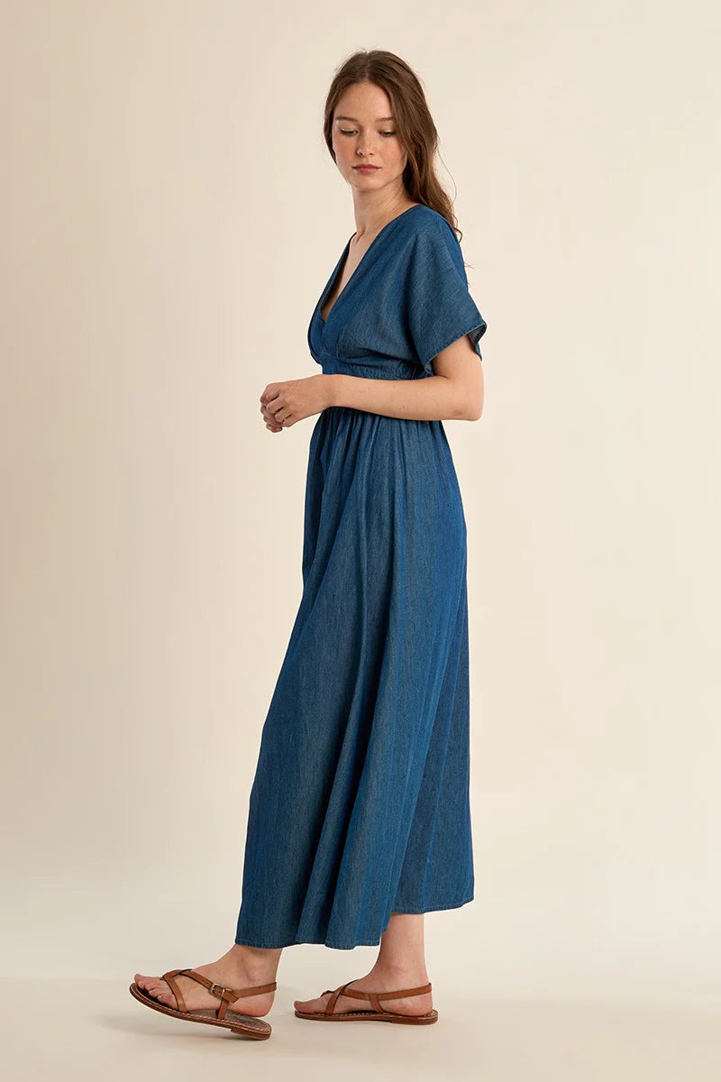 molly bracken denim dress DENIM DRESS