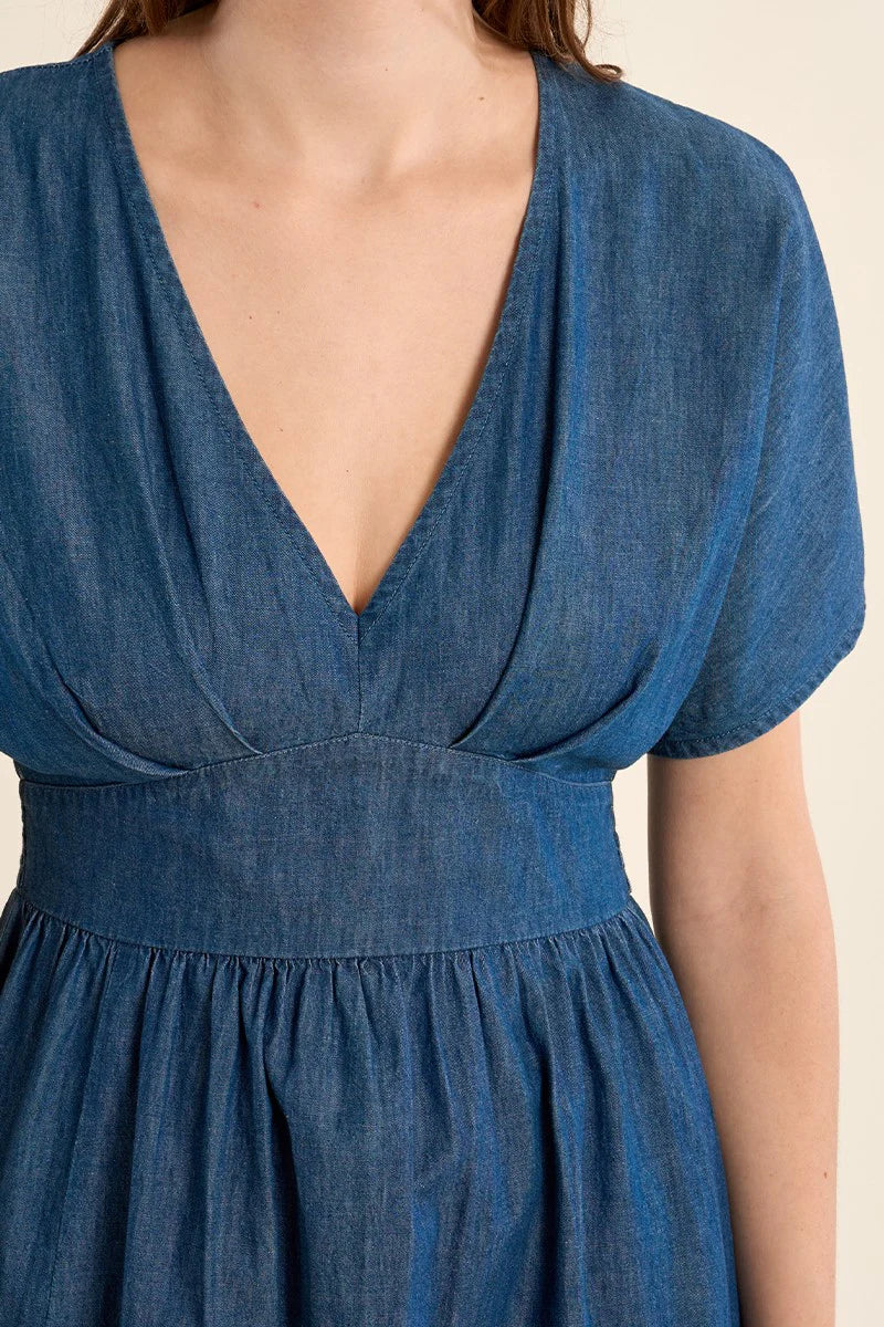 molly bracken denim dress Denim Midi Dress by Molly Bracken Modern Millie