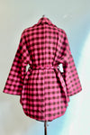 Pink Checkered Wrap Coat by Compania Fantastica