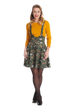 Woodland Creatures Pinafore Skirt by Banned
