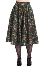Woodland Creature Circle Skirt by Banned