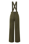The Classic Suspender Pants in Olive by Banned