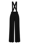 The Classic Suspender Pants in Black by Banned