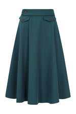 Teal Book Club Full Skirt by Banned