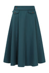 Book Club Full Skirt in Teal by Banned