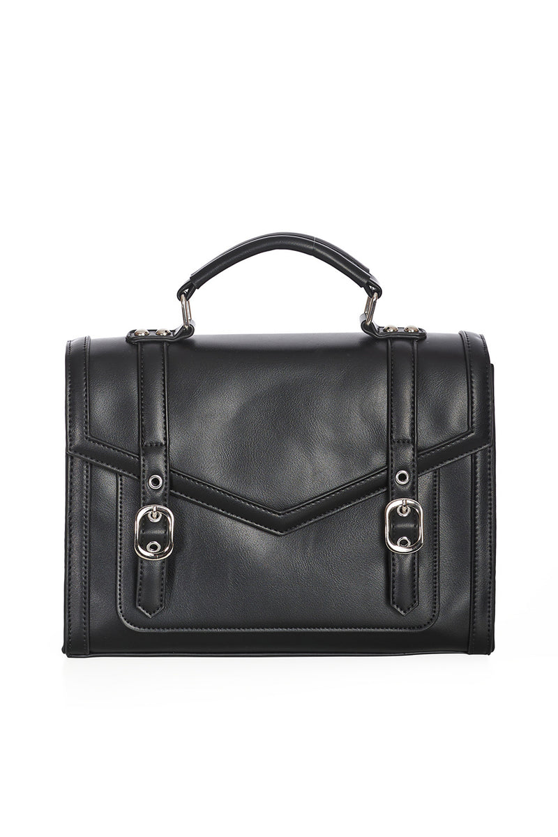 Black Satchel Mirabelle Handbag by Banned